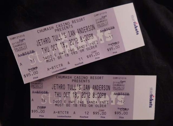 tickets to Ian Anderson's TAAB2 tour