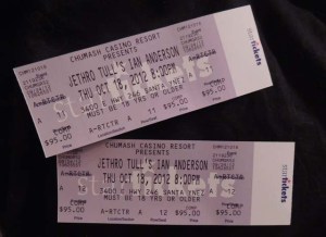 tickets to Ian Anderson's TAAB2 tour