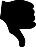 thumbs down